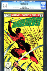 Daredevil #189 CGC graded 9.6 - Frank Miller cover and story - SOLD!