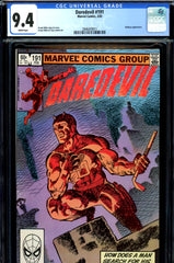 Daredevil #191 CGC graded 9.4 - Frank Miller cover, story and art - SOLD!