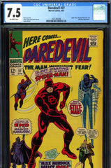 Daredevil #27 CGC graded 7.5 - Spider-Man cover and story SOLD!