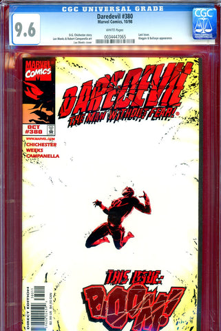 Daredevil #380 CGC graded 9.6 - Kingpin/Bullseye app. - last issue - SOLD!
