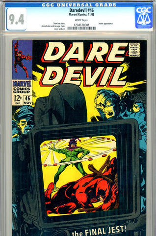 Daredevil #46 CGC graded 9.4 - Jester c/s SOLD!
