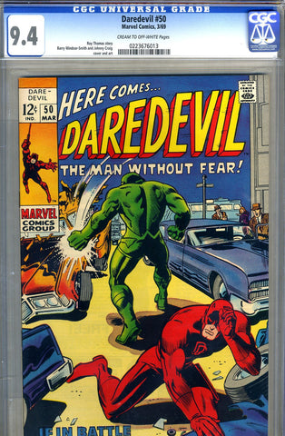 Daredevil #50   CGC graded 9.4 - SOLD!