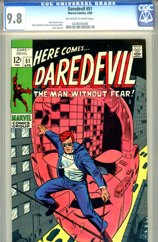 Daredevil #051  CGC graded 9.8  HIGHEST GRADED - SCARCE! - SOLD!