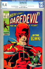 Daredevil #53 CGC graded 9.4 origin retold - SOLD!