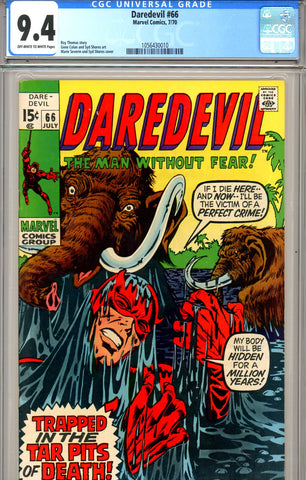 Daredevil #066 CGC graded 9.4 - SOLD!