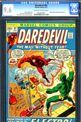 Daredevil #87 CGC graded 9.6 - Black Widow/Electro app - SOLD!