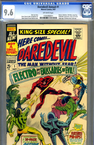 Daredevil Annual #1   CGC graded 9.6 - SOLD!