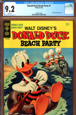 Donald Duck Beach Party #01 CGC graded 9.2 - white pages - SOLD!