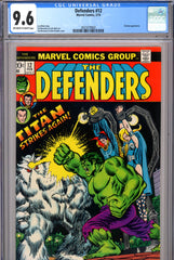 Defenders #12 CGC graded 9.6 - John Romita cover SOLD!