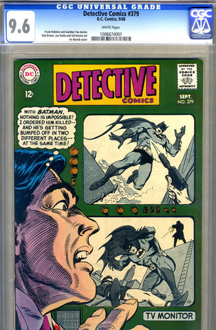 Detective Comics #379   CGC graded 9.6 - white pages SOLD!