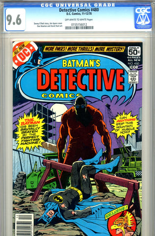 Detective Comics #480 CGC graded 9.6  Jim Aparo cover