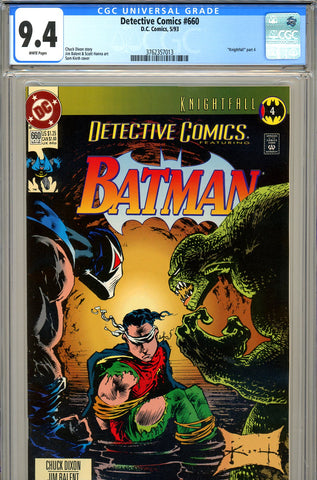 Detective Comics #660 CGC graded 9.4  Sam Keith cover - SOLD!