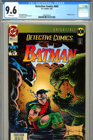 Detective Comics #660 CGC graded 9.6  Sam Keith cover - SOLD!