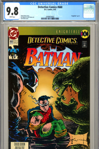 Detective Comics #660 CGC graded 9.8  HIGHEST GRADED - SOLD!