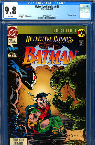 Detective Comics #660 CGC graded 9.8 HIGHEST GRADED