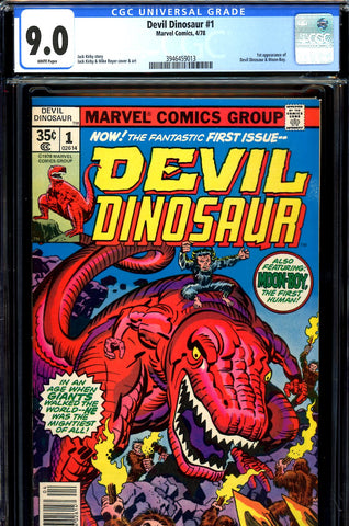 Devil Dinosaur #01 CGC graded 9.0 - first appearance - SOLD!