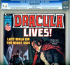 Dracula Lives #08 CGC graded 9.6  SOLD!