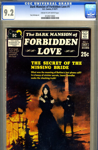 Dark Mansion of Forbidden Love #1   CGC graded 9.2 - SOLD!