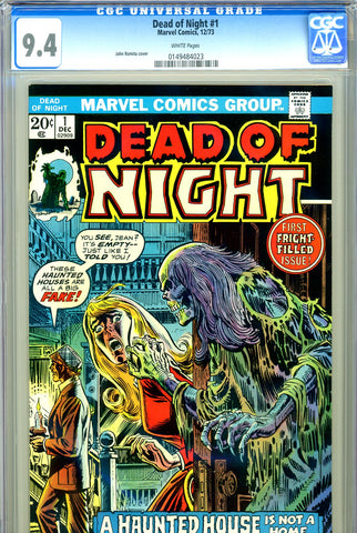 Dead of Night #01 CGC graded 9.4  white pages  SOLD!