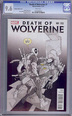 Death of Wolverine #1  CGC graded 9.6 - Deadpool Sketch - SOLD!