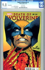 Death of Wolverine #1  CGC graded 9.8 Hastings Edition HG - SOLD!