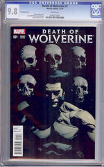 Death of Wolverine #1  CGC graded 9.8 - Yu Variant - HIGHEST GRADED - SOLD!