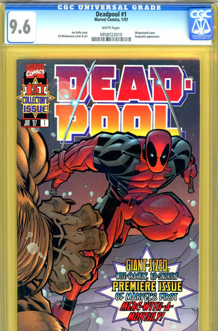 Deadpool #01 CGC graded 9.6 - first appearance of T-Ray and Blind Al