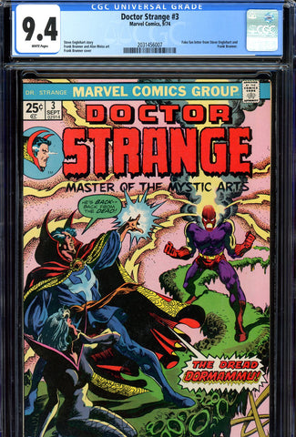 Doctor Strange #03 CGC graded 9.4 white pages SOLD!