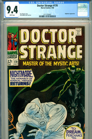 Doctor Strange #170 CGC graded 9.4  second issue of self title - SOLD!