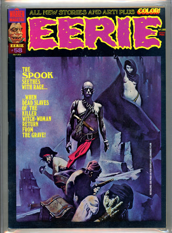 Eerie #058 CGC graded 9.4 white pages SOLD!