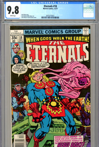 Eternals #18 CGC graded 9.8 HIGHEST GRADED SOLD!