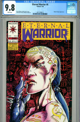 Eternal Warrior #6 CGC graded 9.8 HIGHEST GRADED SOLD!