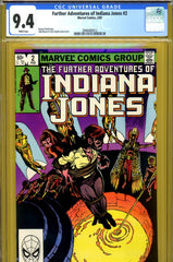 Further Adventures of Indiana Jones #2 CGC graded 9.4  Byrne cover and art