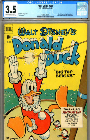 Four Color #300   CGC graded 3.5 - Carl Barks story and art