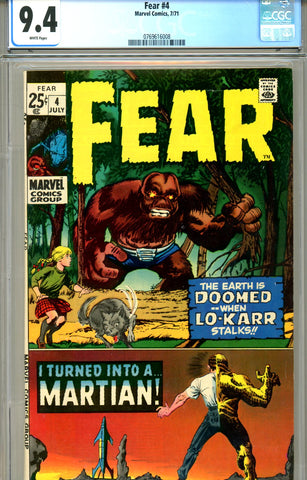 Fear #04  CGC 9.4 white pages SOLD!
