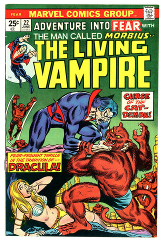 Fear (adventure into) #22 VF/NEAR MINT  1974