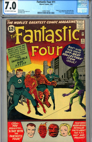 Fantastic Four #011  CGC graded 7.0  first Impossible Man SOLD!