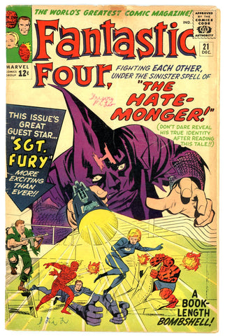 Fantastic Four #021 VG/FINE 1963