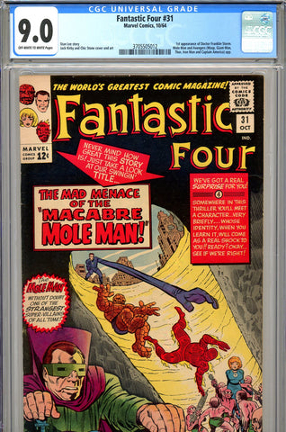 Fantastic Four #031 CGC graded 9.0 - first Dr. Franklin Storm - SOLD!