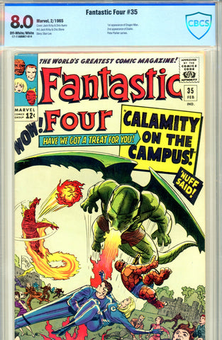 Fantastic Four #035 CBCS graded 8.0  first Dragon Man SOLD!