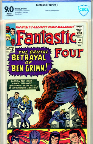 Fantastic Four #041 CBCS graded 9.0 SOLD!