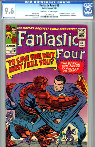 Fantastic Four #042   CGC graded 9.6 - SOLD!