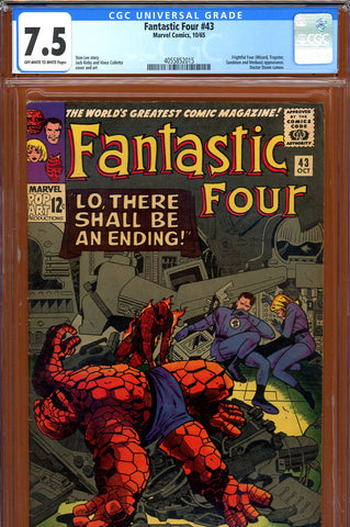 Fantastic Four #043 CGC graded 7.5 - vs. Frightful Four