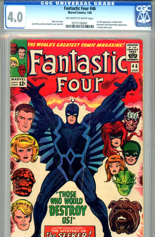 Fantastic Four #046   CGC graded 4.0  first full app of Black Bolt SOLD!
