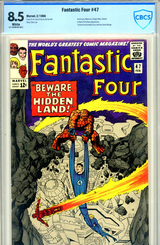 Fantastic Four #047 CBCS graded 8.5 early Inhumans app SOLD!