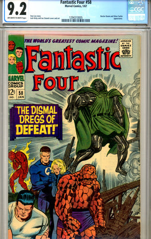 Fantastic Four #058 CGC graded 9.2 Doctor Doom SOLD!