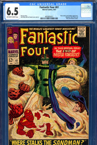 Fantastic Four #061 CGC graded 6.5 Silver Surfer and Sandman app. - SOLD!