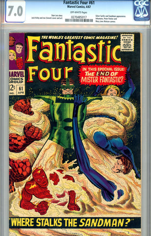 Fantastic Four #061  CGC graded 7.0 SOLD!