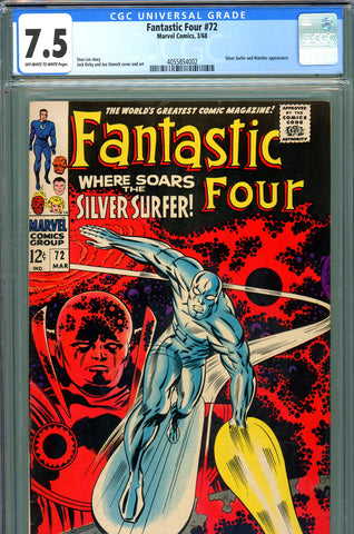 Fantastic Four #072 CGC graded 7.5 classic cover  S.S./Watcher c/s - SOLD!