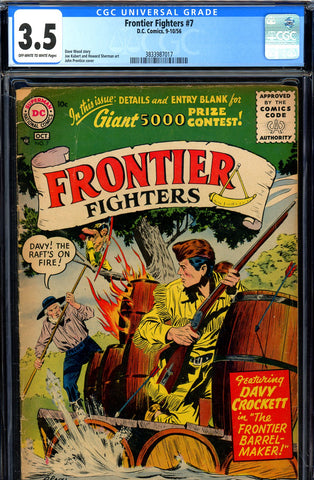 Frontier Fighter #7 CGC graded 3.5 - early Silver Age issue (1956) - SOLD!
